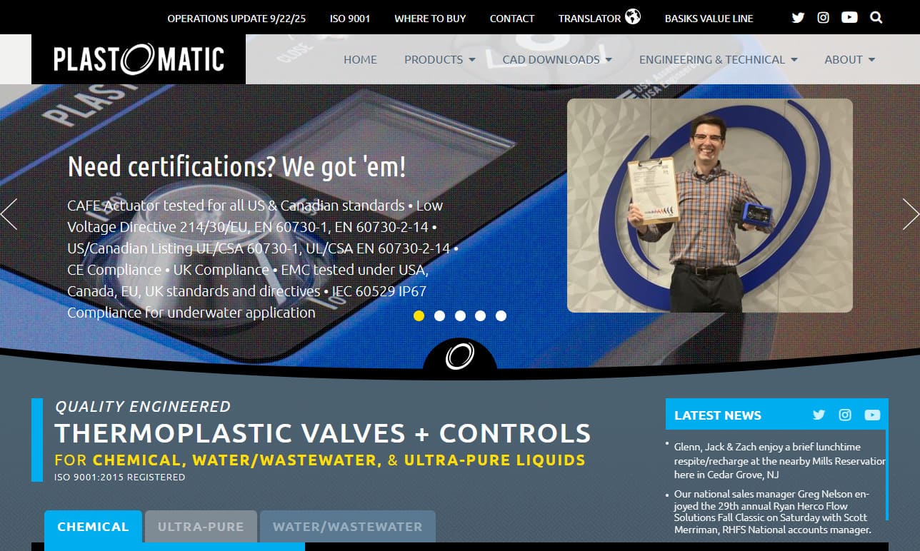 Plast-O-Matic Valves, Inc. Plast-O-Matic Valves, Inc.